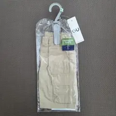新品タグ付★ジーユー★ドライイージーカーゴハーフパンツ ベージュ 90㎝ 送料込