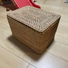重なるラタン長方形バスケット・大 無印良品