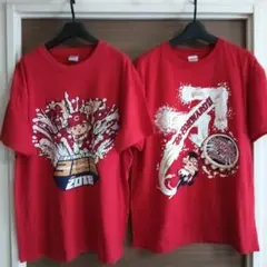 カープ 優勝記念 Tシャツ 2017＆2018 2枚セット【L】③