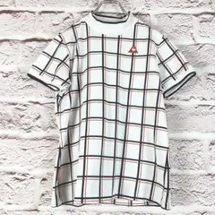 r284 lecoq sportifグラビティ チェック ゴルフウェアL L