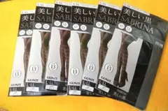【SABRINA】ブラック ストッキング L～LL 6足セット　□最終価格