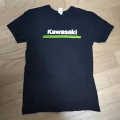 Kawasakiロゴ Tシャツ Mサイズ ブラック