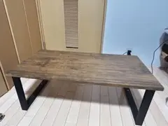 木製センターテーブル ブラウン 約90cm