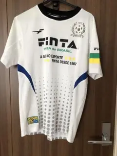FINTA ホワイトドットシャツ ブラジル Mサイズ