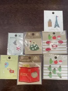 刺繍ワッペン エッフェル塔と家 ほかセット