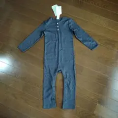 30%OFF！新品！タグ付き！H&M 90サイズ ダークグレーロンパース
