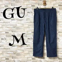 【ジーユー /GU】　パンツ　クロップド　総レース　ブラック　M　ユニクロ