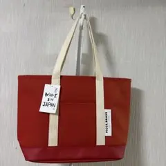 MAISON CANVVASトートバッグ 赤　　日本製　超美品