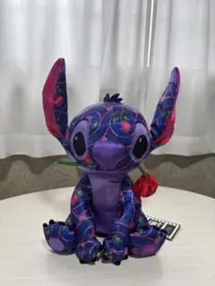 Disney - ぬいぐるみ ｽﾃｨｯﾁ &amp;『美女と野獣』1月 DISNEY (ディズニー) ヌイグルミ 美女と野獣モチーフ スティッチ