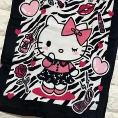 サンリオ キティちゃん フェイスタオル ゼブラ ブラック ガラケー