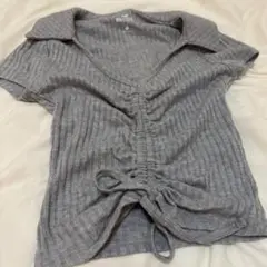 HOLLISTER グレー 半袖トップス S