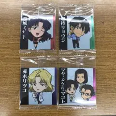 4枚　⑥　新世紀エヴァンゲリオン　シール　ウエハース　補完計画