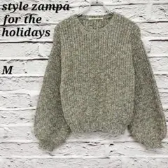 style zampa for the holidays クルーネックセーター