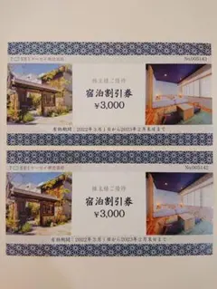 トーセイホテル 宿泊優待券