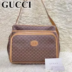 GUCCI ショルダーバッグ インターロッキング マイクロGG カードケース付き