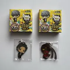 P4G ペルソナ4 メタルチャームマスコット 足立透 マガツイザナギ ペルソナ4G 足立透＆マガツイザナギ 鳴上悠＆イザナギ メタル