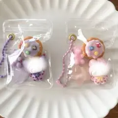 ガチャ詰めポーチ風キーホルダー　キャンディバッグ