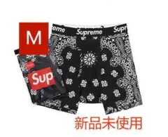 シュプリーム ヘインズ ボクサーパンツ バンダナ Mブラック　黒1枚