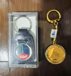 TBS RADIO 非売品　EXPO85 記念メダル　POLO 時計キーホルダー