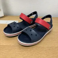 crocsキッズ用 ネイビー/レッド サンダル 20cm