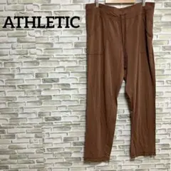 匿名配送✨️ATHLETIC XL ブラウンイージーパンツ