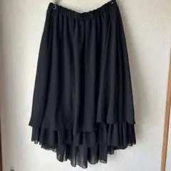 レディース　Lサイズ　黒　ブラック　チュール　スカート　夏服　♡1