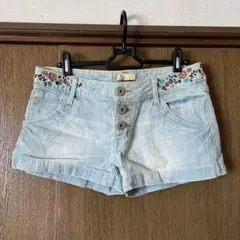 Soul of Freedom 刺繍入りショートパンツ　Lサイズ