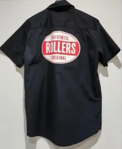 ROLLERS 黒ワークシャツ　S　ローラーズ