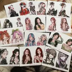 自作人物ステッカー 12種類 限定です