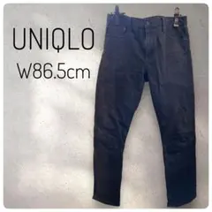 【ユニクロ】ブラックデニム ジーンズ ウエスト86cm 86.5cm 34インチ