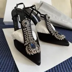 新品 希少 マノロブラニク JAMALA サンダル パンプス ミュール ハンギシ
