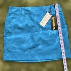 新品Mサイズ　ラウドマウスゴルフUVカットストレッチスカート　ターコイズ
