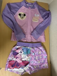 ミニー ラッシュガード100とショートパンツ90 セット