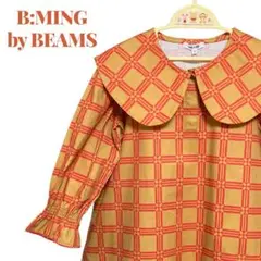 タグ付き B:MING by BEAMS タイル柄ワンピース 120 長袖