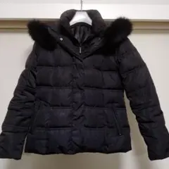 【フジコウ】2wayフォックスファー Mサイズ 黒 ダウンジャケット