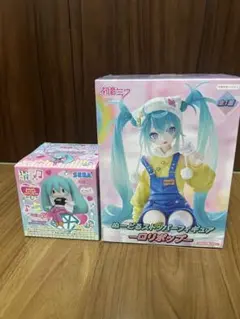 【新品】初音ミク　ぬーどるストッパー　ミニフィギュア　2点セット