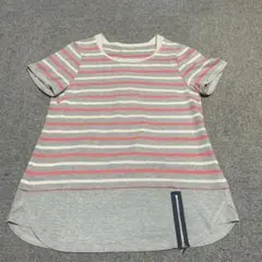 未使用　Comfortable Tシャツ　チュニック ストライプ