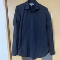 ☆レア！UNIQLO✖️ジルサンダーコラボストレッチ黒長袖シャツ ピンタック