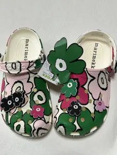 クロックス マリメッコ 花柄 サンダル 24センチ