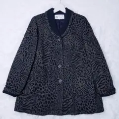 HARDY AMIES ハーディエイミス レオパード柄ジャケット サイズ9
