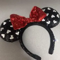 ミニーマウス風スパンコールカチューシャ （未使用）