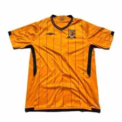 【希少】UMBRO ハルシティAFC 2009 サッカー ゲームシャツ オレンジ
