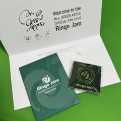 Mrs. GREEN APPLEファンクラブ継続特典　ピンバッジ　カード