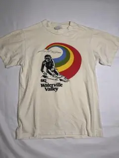 希少ロゴ80sUS製vintage sky Waterville Valley