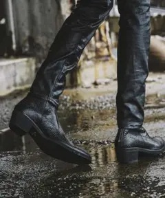【最新作】定価✨¥52,800✨ノーアイディー バックZIPヒールブーツ