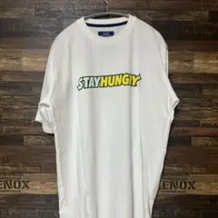 STAY HUNGRY ロゴ Tシャツ ホワイト Lサイズ