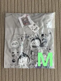 ユニクロ　ポップマートザ・モンスターズ　ラブブTシャツ　M グレー