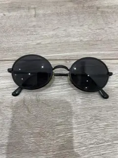 美品　EMPORIO ARMANI ラウンドサングラスA！ブラック