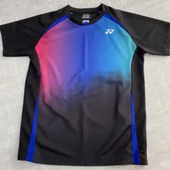 ヨネックス　ゲームシャツ　Lサイズ　ブラック　グラデーション　美品