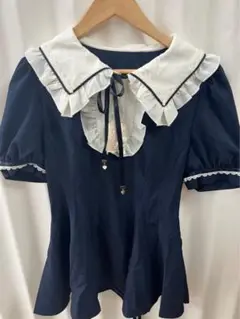 Secret Honey ワンピース(2SA5080-2)ネイビー